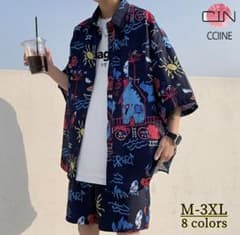 セットアップ メンズ 夏 サラサラ 素材のサムネイル