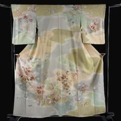 千總 染め分け 黄緑系 豪華訪問着 一つ紋 京友禅 - メルカリ