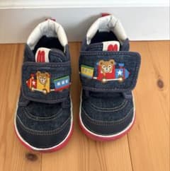 miki HOUSE ベビーシューズ 15.0cm 電車柄のサムネイル