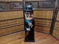 スペイン製 1980年代 木彫 ワインボトルケース 民芸品 アンティーク 置物 スペイン製 1980年代 木彫 ワインボトルケース 民芸品 アンティーク