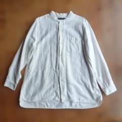 TIGRE BROCANTE バンドカラーシャツ 白のサムネイル