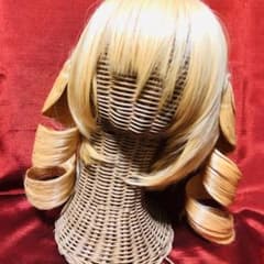 コスプレ 金髪 ツインテール カール ウィッグ バンス まどマギ マミのサムネイル