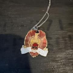 70年代 ビンテージハーレー スカルペンダントトップ スカルウイング