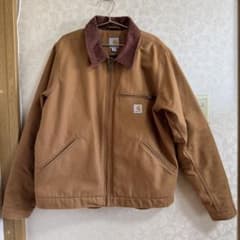 Carhartt ダックジャケット デトロイトジャケット ブラウン Lのサムネイル