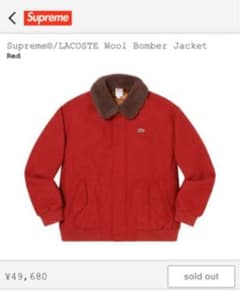 Supreme ラコステ　wool bomber jacket Sのサムネイル