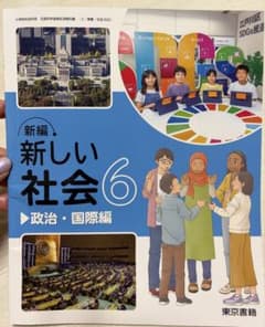 新編 新しい社会 6 政治・国際編 東京書籍 小学校教科書のサムネイル