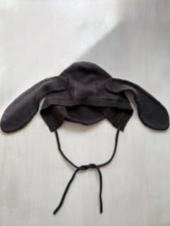 GRIS グリ Rabbit bonnet ニット帽 charcoalのサムネイル