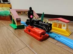 プラレール ほのぼのこせんきょう　SL山口　田舎の駅　電気信号セットのサムネイル