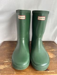 HUNTER ハンター　レインブーツ キッズ UK13 (19cm相当)グリーンのサムネイル