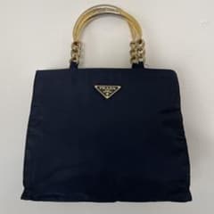 PRADA プラダ TESSUTO METALLO ハンドバッグ A4収納可能のサムネイル