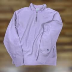 Champion Reverse Weave ハーフジップ sサイズ　ピンクのサムネイル