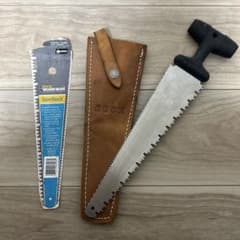 Buck SawBuck レザーケース付き　ビンテージ両刃ノコギリのサムネイル