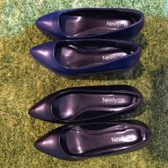 ヒール パンプス ネイビー ブラック セット割のサムネイル