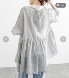 dunoir 半袖チュニック グレーのサムネイル