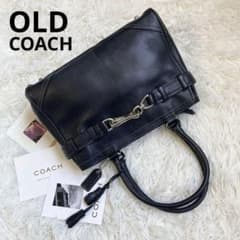 COACH オールドコーチ 黒 スモール サッチェル ミニボストン