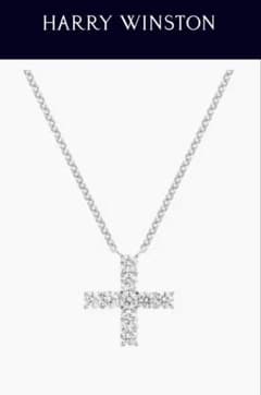 今だけ特価！Harry Winston ミニクロスダイヤネックレス - メルカリ