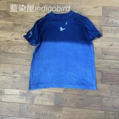 7月新作 染めたて藍染Tシャツ ツキトホ - メルカリ