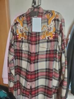Gucci ドラゴンチェックシャツ(正規品レシート付き)のサムネイル