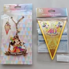 東京ディズニーリゾート　40周年　バッグチャーム　ガーランド　ハガキ　まとめ売り 東京ディズニーリゾート40周年 ドリームガーランド バッグチャーム