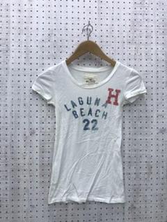 Y2K 海外ガールvibe古着 HOLLISTER ナンバリングタイトTシャツ