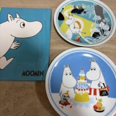 ⭐︎非売品マクドナルドMOOMIN ムーミン プレート ＋MOOMINノ－トセットのサムネイル