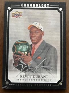 07-08 CHRONOLOGY KEVIN DURANT 直筆オート!のサムネイル