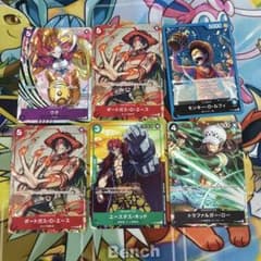 ワンピースカード プロモ 6枚セット ウタ エース ルフィ キッド ロー