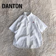 DANTONダントンショールカラープルオーバーシャツコットンホワイト白42 DANTONダントンショールカラープルオーバーシャツコットンホワイト白42