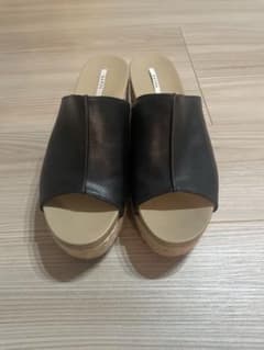 RANDA サンダル 厚底 ジュート巻き ブラック Lサイズのサムネイル