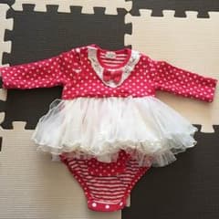 kids zoo フリフリロンパース♡70のサムネイル