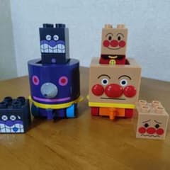 アンパンマン　バイキンマン　ブロックラボ　はじめてのりものセットのサムネイル