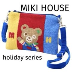 MIKIHOUSE可愛すぎるミキハウス 動物柄ショルダーバッグ ホリデー