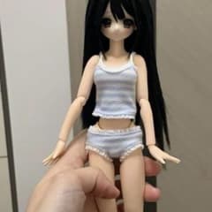 電気街限定 下着・パジャマ・ドール服 ドール用 水色ボーダー 下着セットのサムネイル
