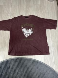 ヴィンテージメイクデザインビッグピグメント半袖刺繍T shirtのサムネイル