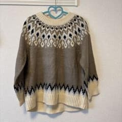 SEASON REASON ノルディック柄セーター Lサイズのサムネイル