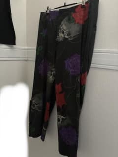 BLACK Scandal 18SS 復刻スカルローズストレートパンツ - メルカリ