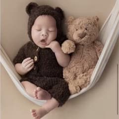 ★2点セット★ ベビー ロンパース 0歳 新生児 ニューボーンフォト 撮影のサムネイル