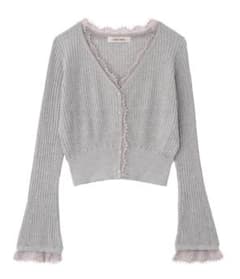 COCO DEAL シアーリブレースカーディガン グレー - メルカリ