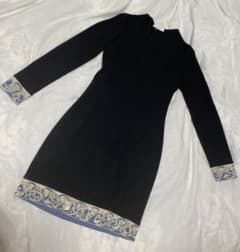 エミリオプッチ Emilio Pucci ニットワンピース　黒　美品のサムネイル