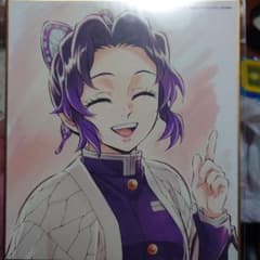 鬼滅の刃　特別放送版2025 提供イラスト複製ミニ色紙　柱稽古編　胡蝶しのぶのサムネイル
