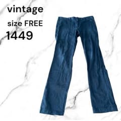 vintage チノパン ブラック 黒 パンツ　長ズボン　スキニー　シンプル