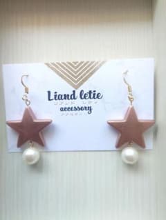 星×パールのピアス/イヤリング◆Liandletie◆のサムネイル