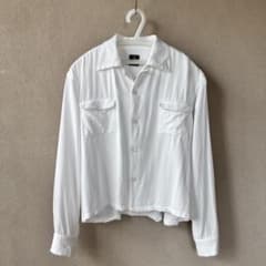 60s rayon shirt flap pocket White 常田大希着用 60s rayon shirt flap pocket White 常田大希着用 - メルカリ