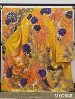 振袖 MURUA 刺繍 銀通し 金彩 大輪 紋意匠 身丈163cm MO2968 - メルカリ