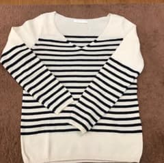 ギャルリーヴィー  カシミヤ  ボーダー ニットのサムネイル
