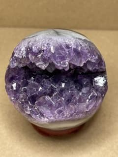 ブラジル産❣️天然石水晶共生グリーンアメジストの笑い口　置物NO.011410 ブラジル産❣️天然石水晶共生グリーンアメジストの笑い口 置物NO