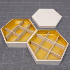 おせち料理 木箱 2段 六角形 空箱 小物入れ - メルカリ