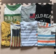 男児 プリント.ボーダーTシャツ　130〜140cmのサムネイル