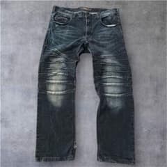 00s REDPEPPERパンク スタッズ 鬼ひげ 蜂の巣 フレア デニム 平成 00s archive 微フレア デニム 刺繍 爪痕 鬼ヒゲ 蜂の巣 Y2K - メルカリ