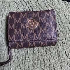 Mロゴ 三つ折り財布 ブラウンのサムネイル